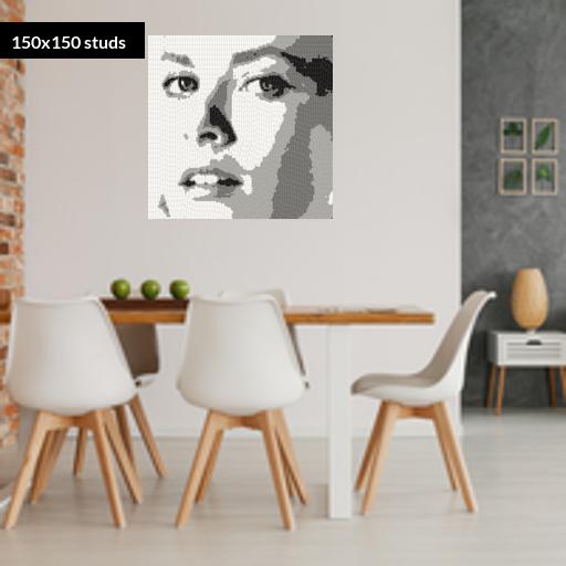 150*150studs, 120*120cm, 47.25*47.25inch