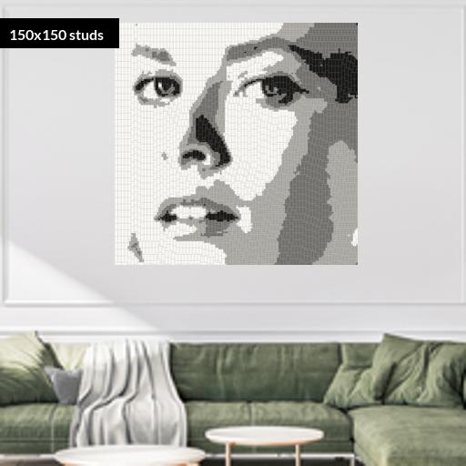 150*150studs, 120*120cm, 47.25*47.25inch