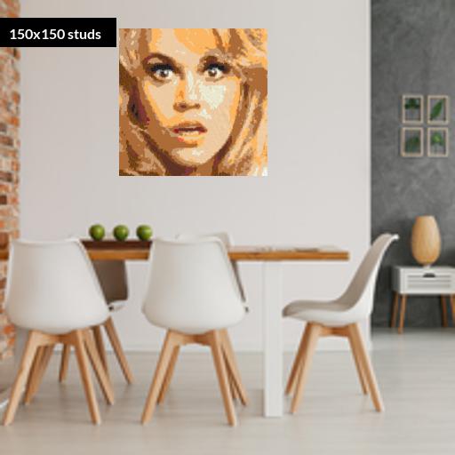 150*150studs, 120*120cm, 47.25*47.25inch