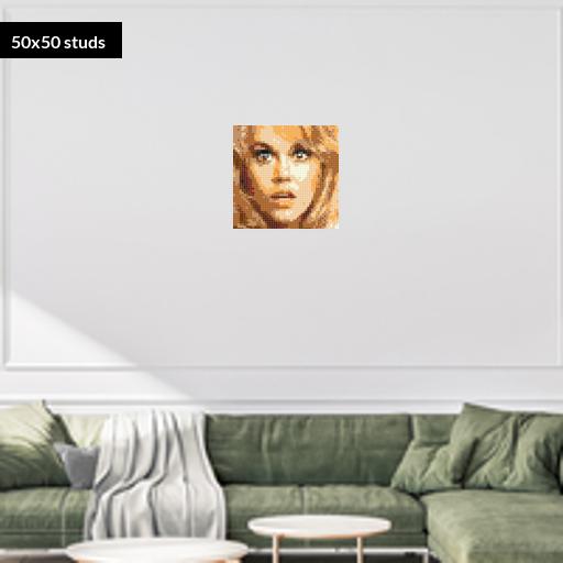 50*50studs, 40*40cm, 15.75*15.75inch