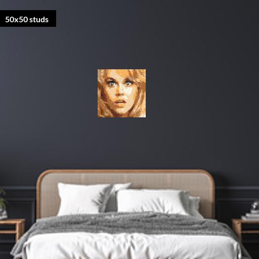 50*50studs, 40*40cm, 15.75*15.75inch