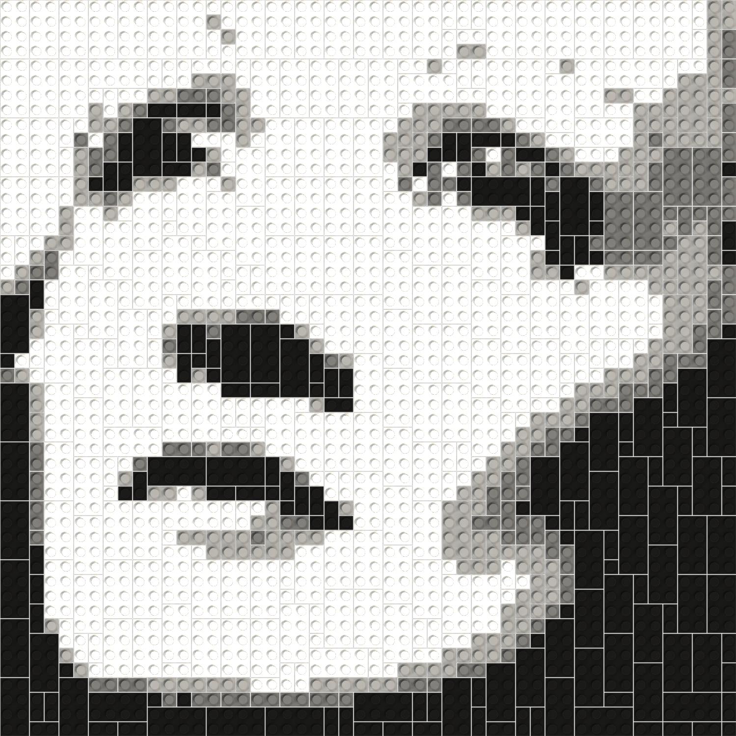 50*50studs, 40*40cm, 15.75*15.75inch