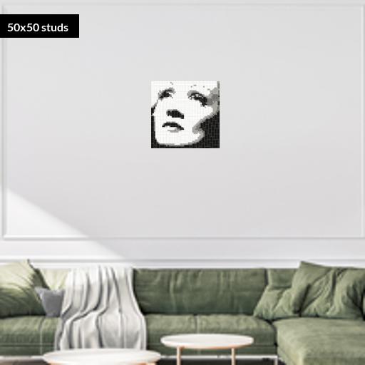 50*50studs, 40*40cm, 15.75*15.75inch