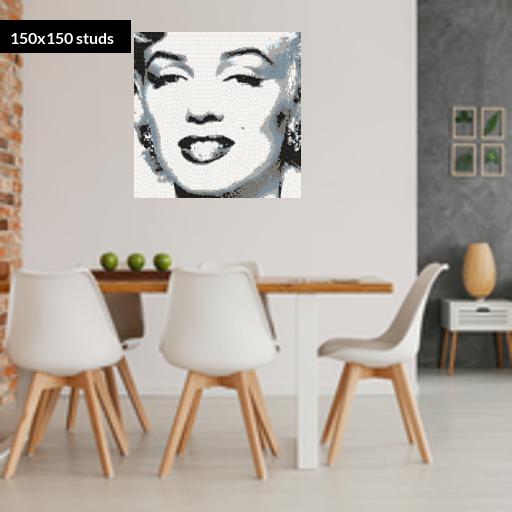 150*150studs, 120*120cm, 47.25*47.25inch