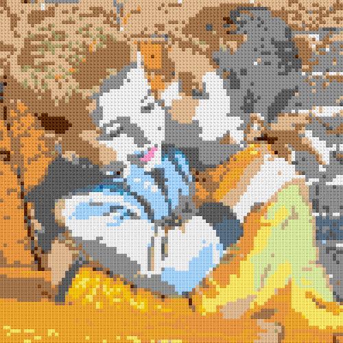 Custom Brick Mosaic