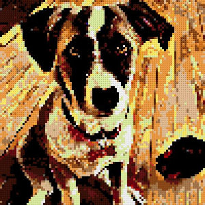 Custom Brick Mosaic