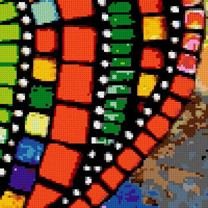 Custom Brick Mosaic