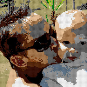 Custom Brick Mosaic