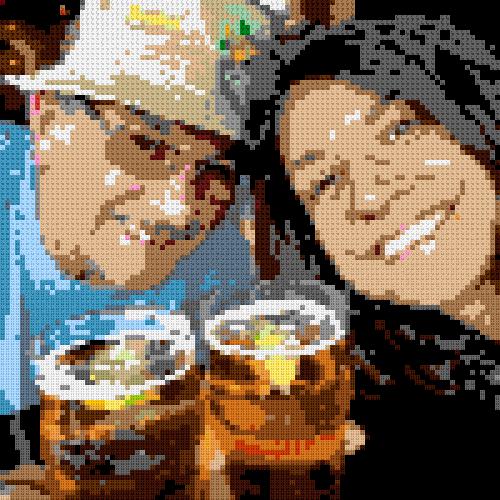 Custom Brick Mosaic