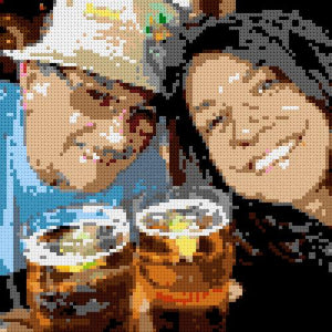 Custom Brick Mosaic