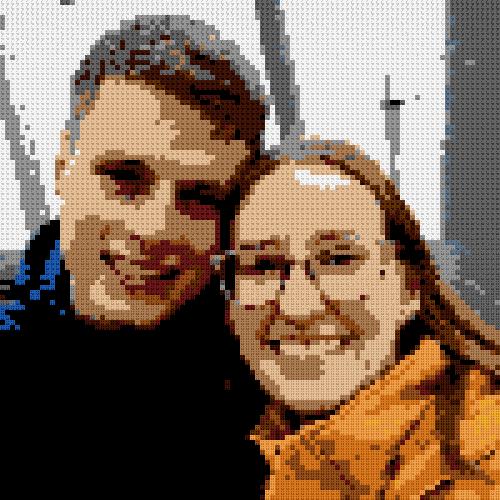 Custom Brick Mosaic
