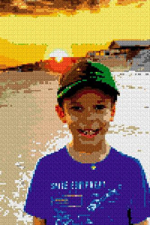 Custom Brick Mosaic