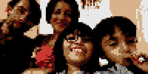 Custom Brick Mosaic