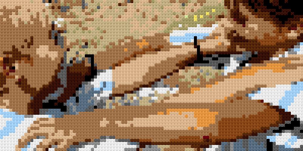 Custom Brick Mosaic