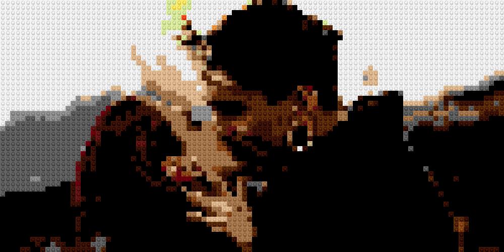 Custom Brick Mosaic