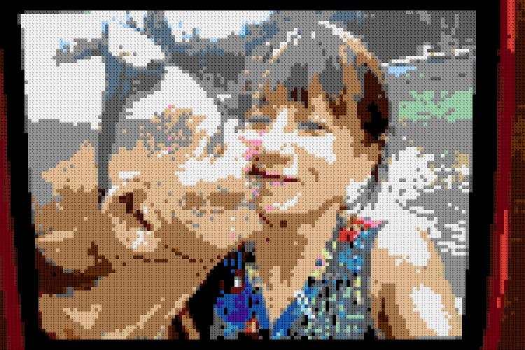 Custom Brick Mosaic