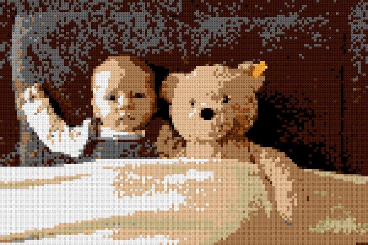 Custom Brick Mosaic
