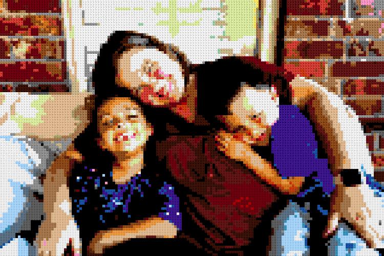 Custom Brick Mosaic