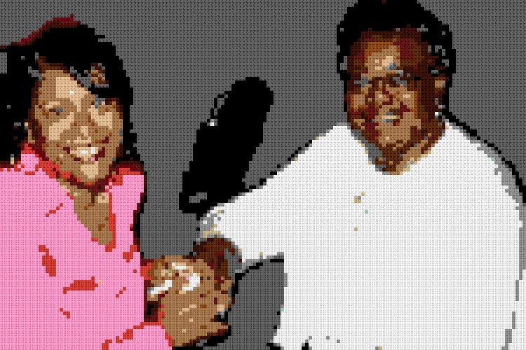 Custom Brick Mosaic