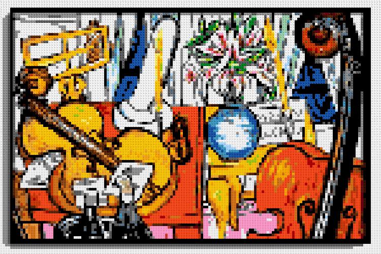 Custom Brick Mosaic
