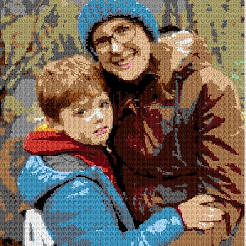 Custom Brick Mosaic