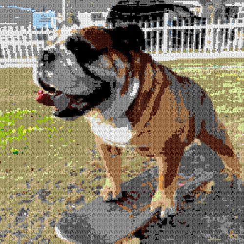 Custom Brick Mosaic