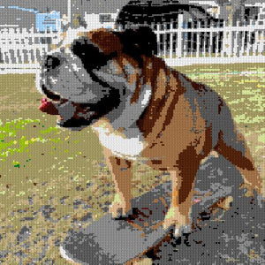 Custom Brick Mosaic