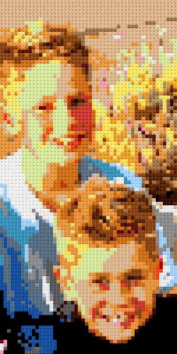 Custom Brick Mosaic