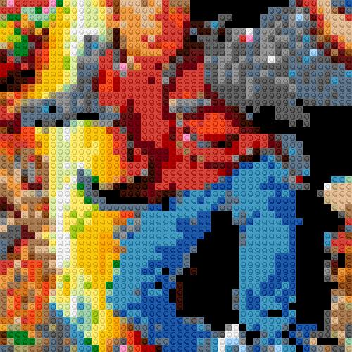 Custom Brick Mosaic