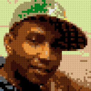 Custom Brick Mosaic