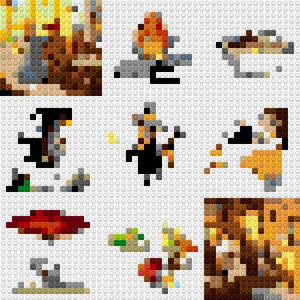 Custom Brick Mosaic