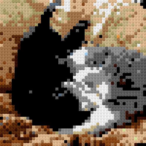 Custom Brick Mosaic