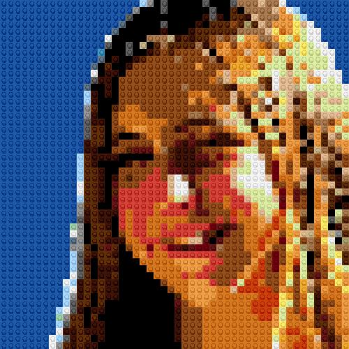 Custom Brick Mosaic