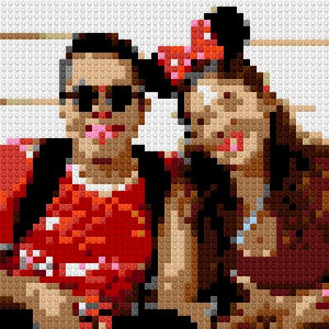 Custom Brick Mosaic
