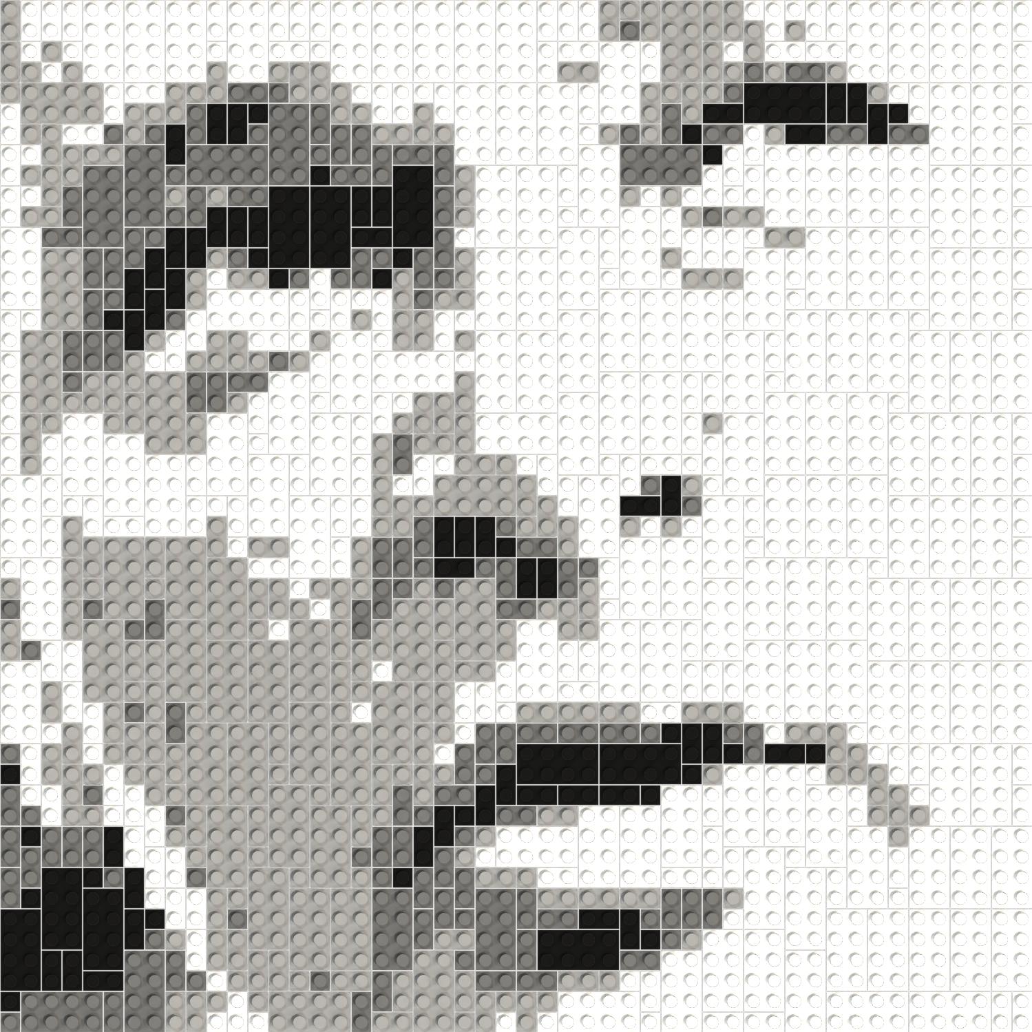 50*50studs, 40*40cm, 15.75*15.75inch