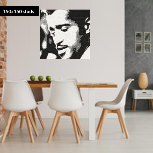 150*150studs, 120*120cm, 47.25*47.25inch