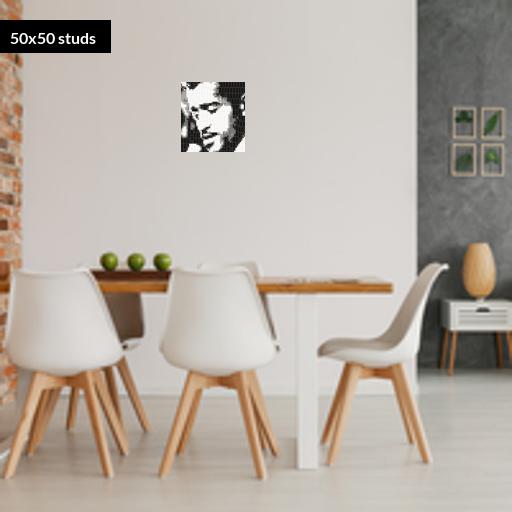 50*50studs, 40*40cm, 15.75*15.75inch