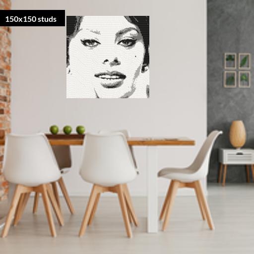 150*150studs, 120*120cm, 47.25*47.25inch