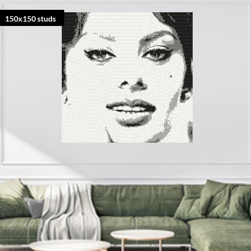 150*150studs, 120*120cm, 47.25*47.25inch