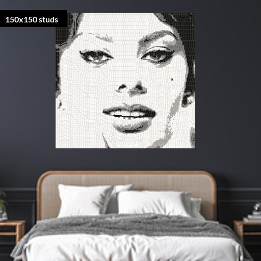 150*150studs, 120*120cm, 47.25*47.25inch